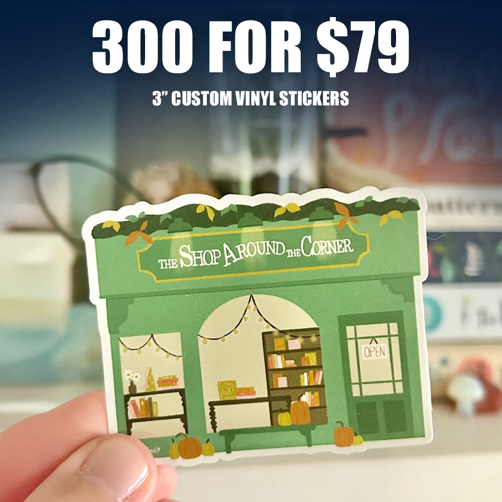 3" Custom Vinyl Stickers (300 Pack)